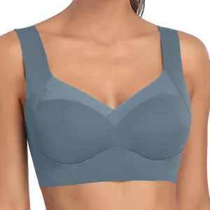 2025 Bra - Seamless Sexy Push Up Wireless Bra,Posture Correcting Bra for Seniors,Plus Size Ice Silk Gathering Bra