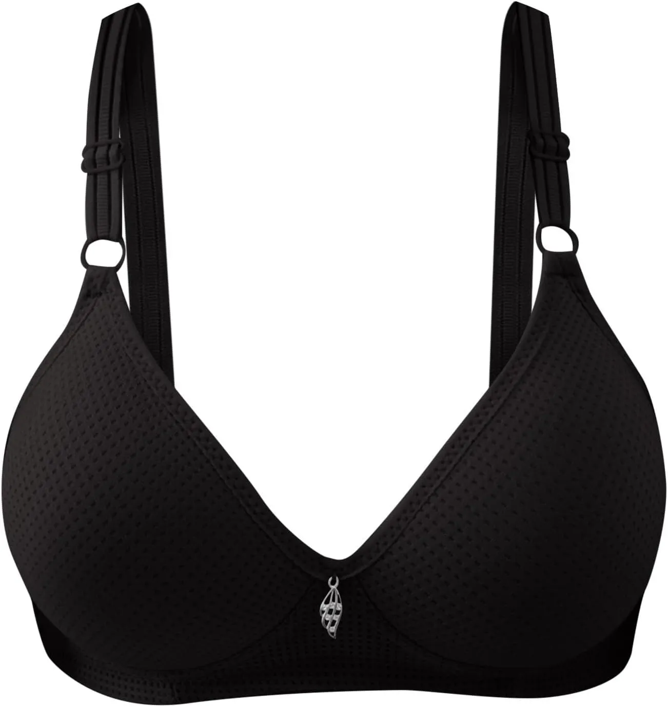 3 Pack Wireless Bras for Women No Underwire Plus Size Bras Comfortable Push Up Bralette Soft Full Coverage Everyday Bras