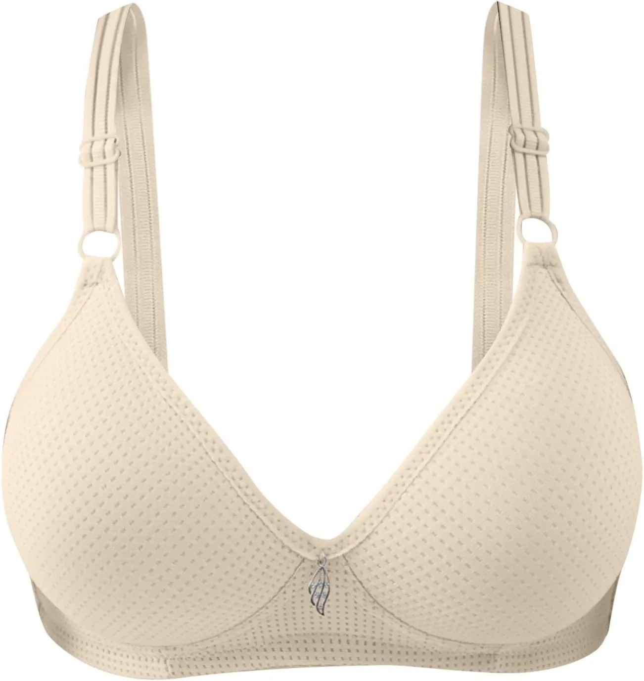 3 Pack Wireless Bras for Women No Underwire Plus Size Bras Comfortable Push Up Bralette Soft Full Coverage Everyday Bras
