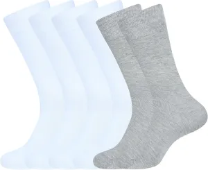 AJ DEZINES Mens Dress Socks - Plain Color- 3 Pack Combed Cotton - Dress Socks For Mens