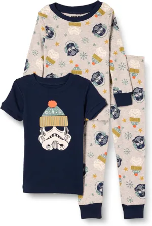 Amazon Essentials Disney | Marvel | Star Wars Unisex Kids' Snug-Fit Cotton Pajamas