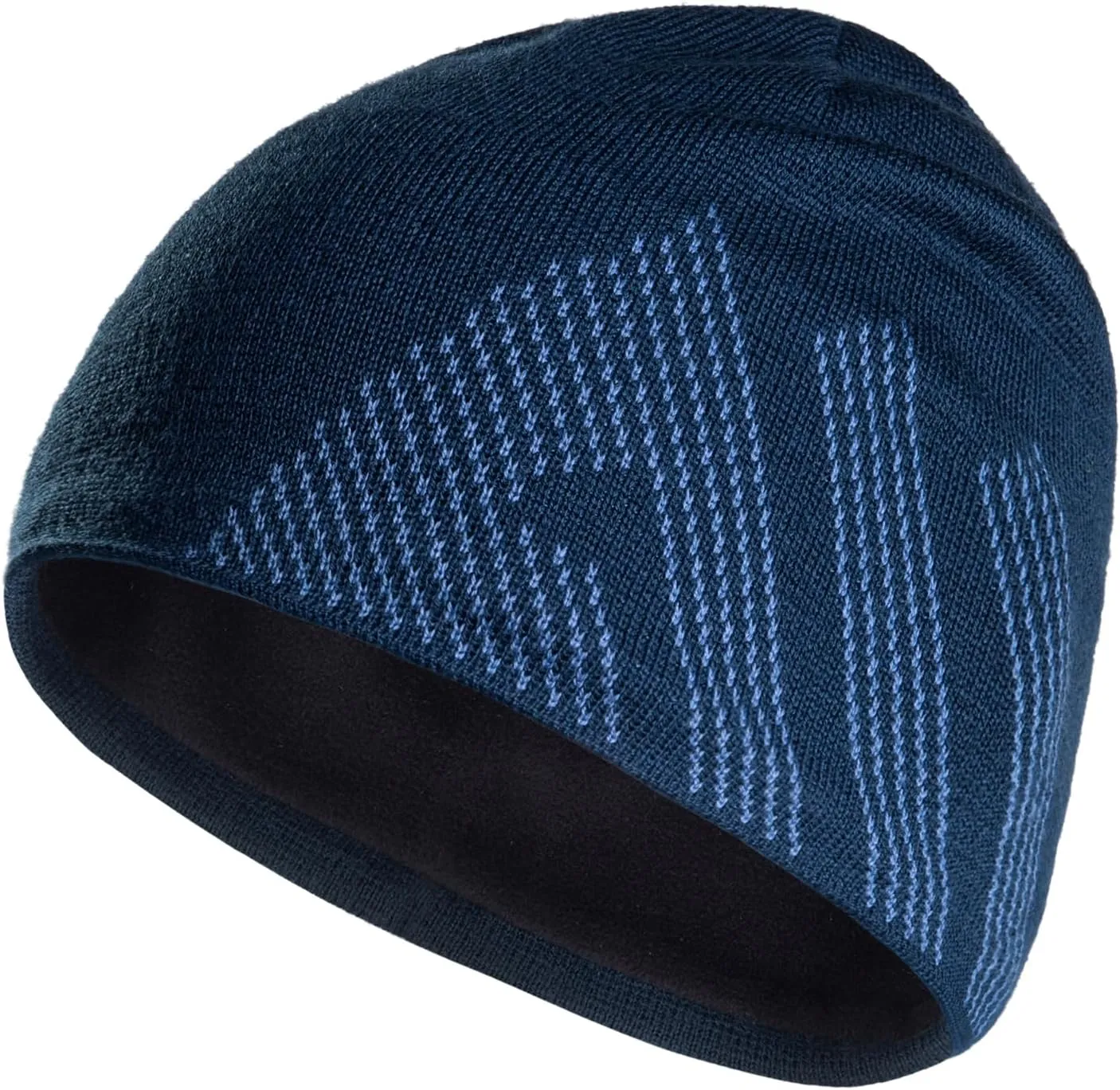 AONIJIE Merino Wool Knit Short Brim Knitted Hat for Men Women Protect Ear Warm Beanie Visor for Fall Winter Daily Headwear