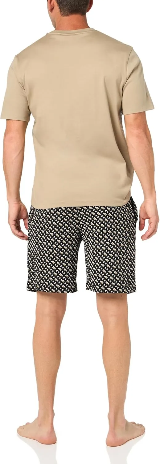 BOSS Men's Relax Cotton Stretch Tshirt W/Printed Shorts