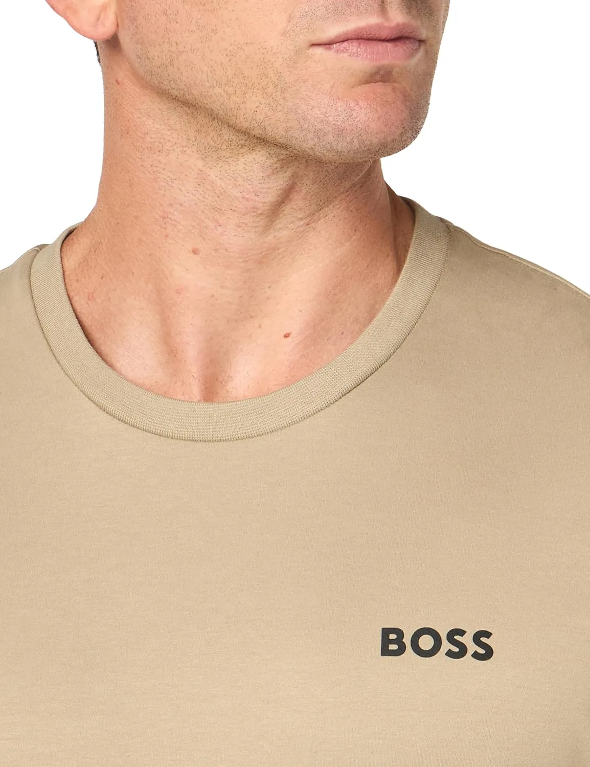 BOSS Men's Relax Cotton Stretch Tshirt W/Printed Shorts