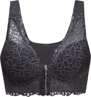 Bras for Women Front Closure Lace Everyday Bralettes Plus Size Full Coverage Push Up Convenient Front Close Hook Bras