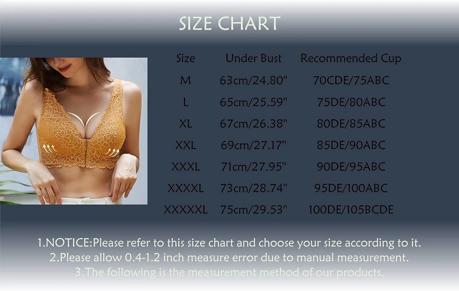 Bras for Women Front Closure Lace Everyday Bralettes Plus Size Full Coverage Push Up Convenient Front Close Hook Bras
