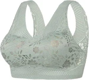 Bras for Women No Underwire V Neck Wireless Bra Push Up Seamless Bras Full Coverage Bralettes Everyday Bras