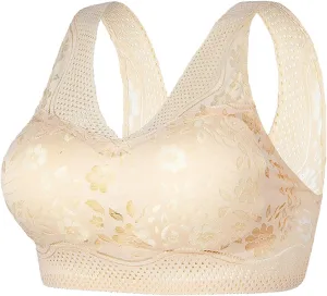 Bras for Women No Underwire V Neck Wireless Bra Push Up Seamless Bras Full Coverage Bralettes Everyday Bras