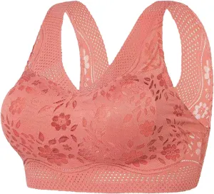Bras for Women No Underwire V Neck Wireless Bra Push Up Seamless Bras Full Coverage Bralettes Everyday Bras