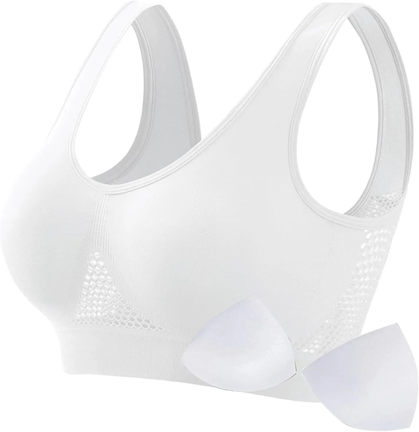 Breathable Cool Liftup Air Bra,Padded Sports Bra for Women,Womens Underwear Breathable Large Size Snug Bras No Steel Ring