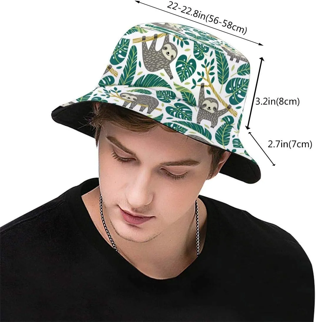 Bucket Sun Hat for Men Women, UV Sun Protection Wide Brim Hats Packable Summer Travel Boonie Cap