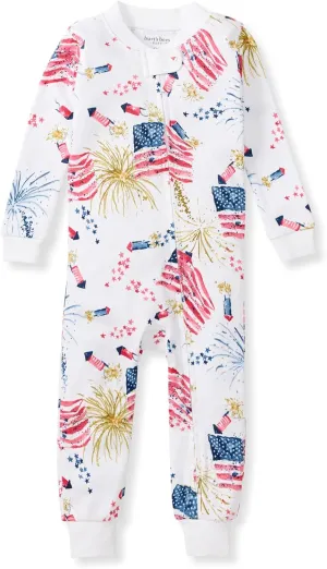 Burt's Bees Baby Baby Boys Pajamas, One-Piece Footless Sleeper PJs, Non-Slip Snug Fit for Infants 12, 18, and 24 Months