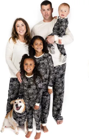 Burt's Bees Baby Baby Mens Family Jammies Matching Holiday Organic Cotton Pajamas, Spider Webs, XX-Large