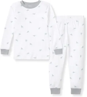 Burt's Bees Baby Infant and Boys' 2-Piece Long Sleeve Tee and Long Pant Cotton Pajama Set