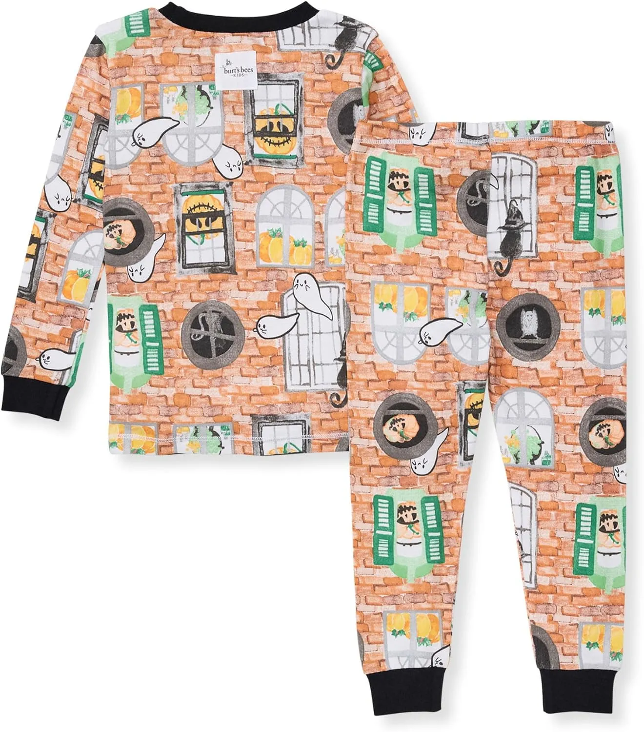 Burt's Bees Baby Infant and Boys' 2-Piece Long Sleeve Tee and Long Pant Cotton Pajama Set