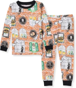 Burt's Bees Baby Infant and Boys' 2-Piece Long Sleeve Tee and Long Pant Cotton Pajama Set
