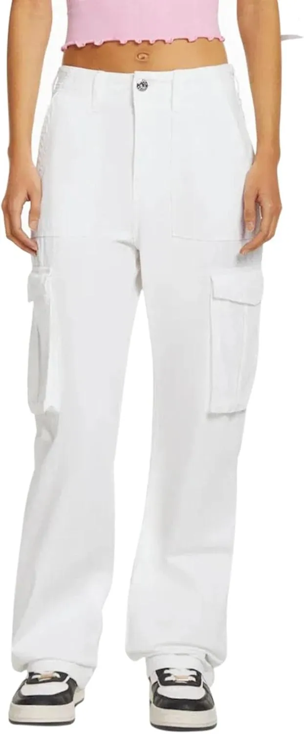 Cargo Pants for Women High Waist Multi Pocket Y2K Streetwear Combat Military Work Trousers