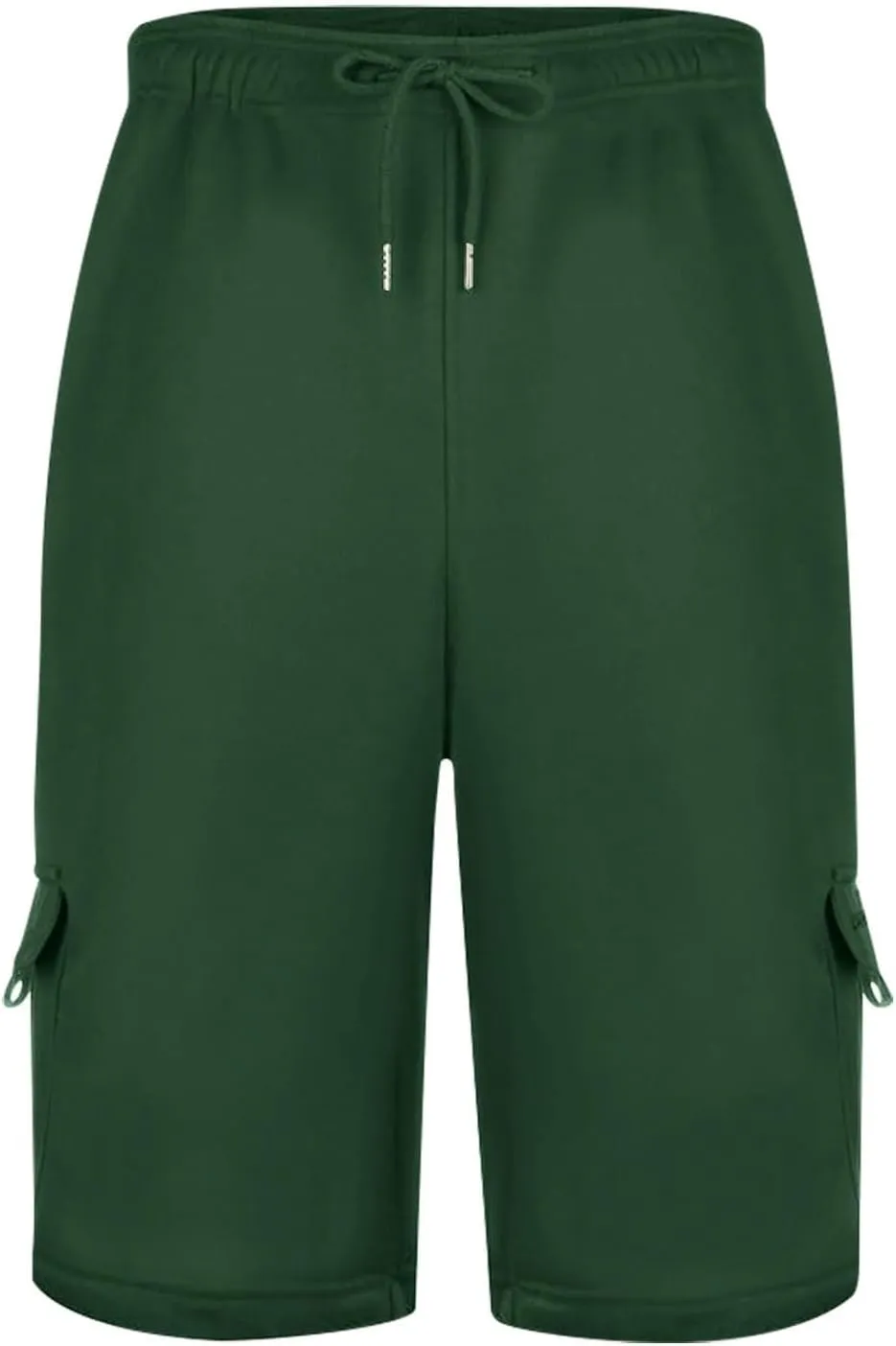 Cargo Shorts for Men Casual Summer Sweat Shorts Elastic Waist Drawstring Workout Athletic Hiking Gym Short with Pockets