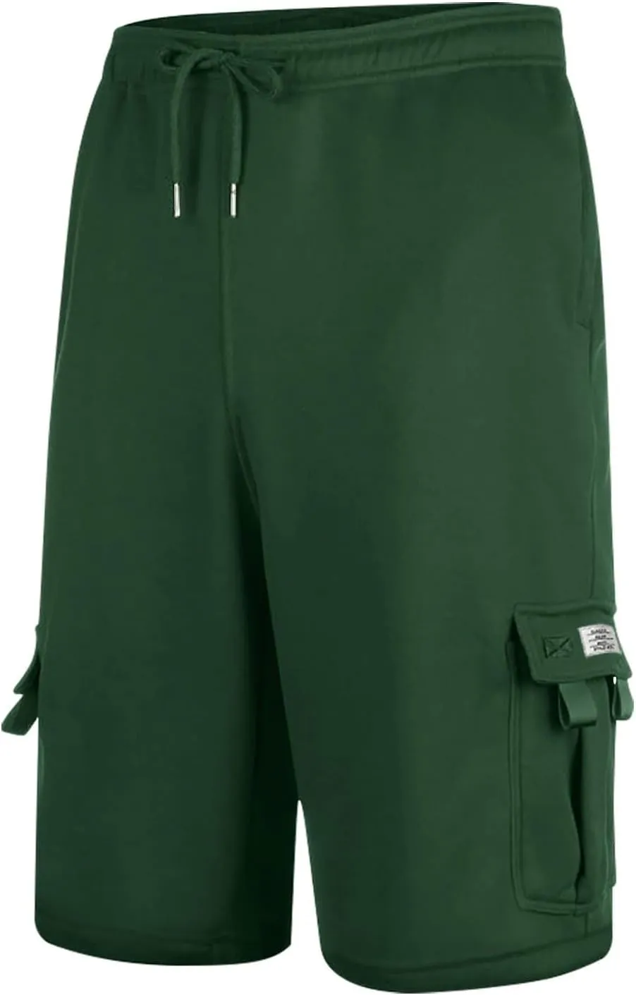 Cargo Shorts for Men Casual Summer Sweat Shorts Elastic Waist Drawstring Workout Athletic Hiking Gym Short with Pockets