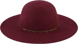 Christian Siriano New York Fedora Hat, Women's Wool Felt Wide Brim Sun Hat, One Size