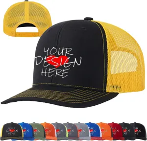 Custom Hats for Man Woman Personalized Custom Hats Bulk Hats Bulk Custom Trucker Hat Custom Hats with Text Photo Logo