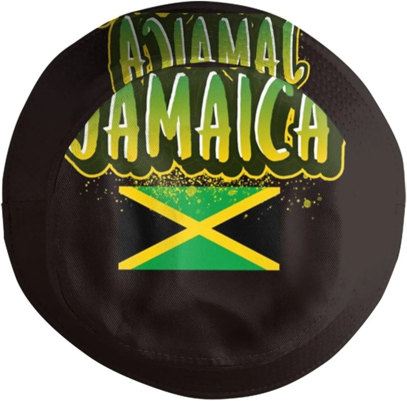 Cute Jamaica Flag Bucket Hat Packable Wide Brim Hats UV Protection Sun Hat Outdoor Jamaican Hats for Men Women