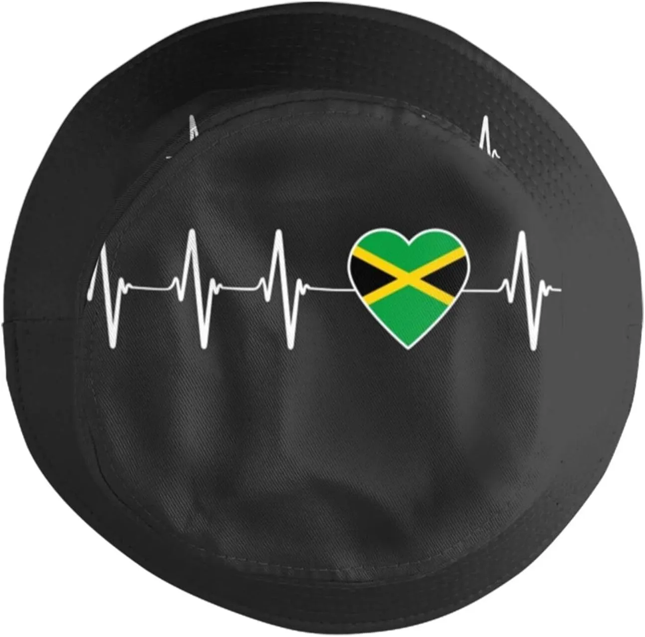 Cute Jamaica Flag Bucket Hat Packable Wide Brim Hats UV Protection Sun Hat Outdoor Jamaican Hats for Men Women