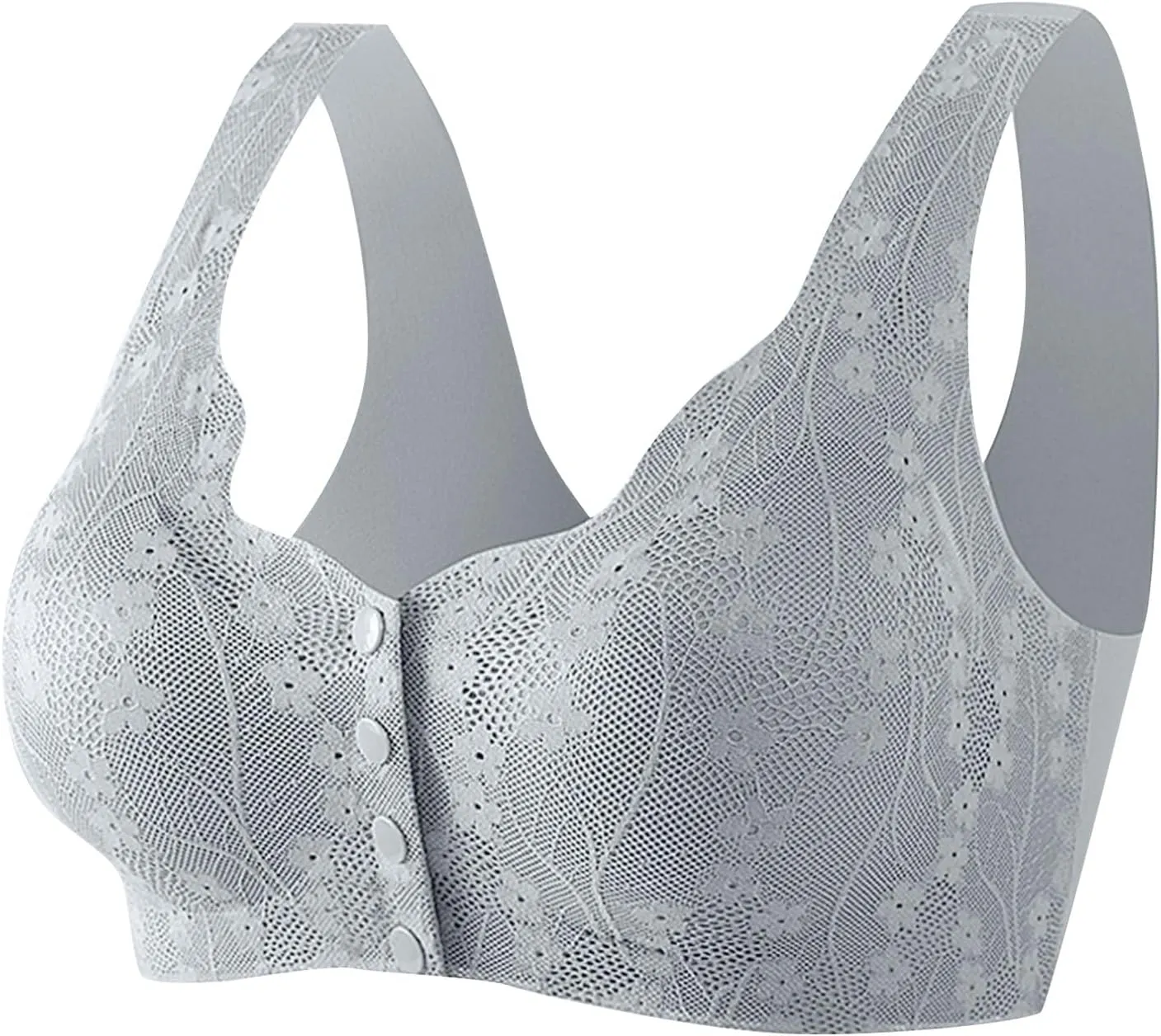 Daisy Bras for Older Women 2025 Comfy Convenient Front Closure Bras Full Support No Underwire Bras