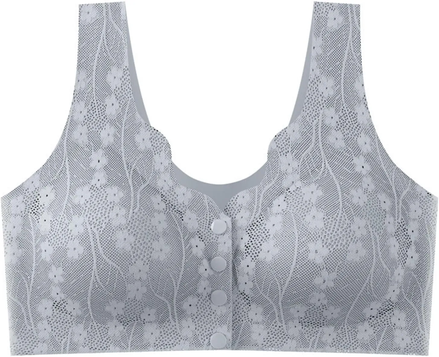 Daisy Bras for Older Women 2025 Comfy Convenient Front Closure Bras Full Support No Underwire Bras
