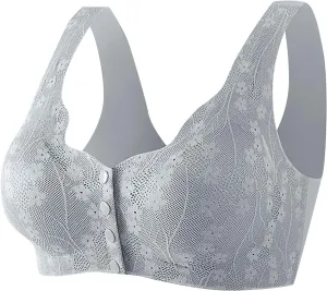 Daisy Bras for Older Women 2025 Comfy Convenient Front Closure Bras Full Support No Underwire Bras