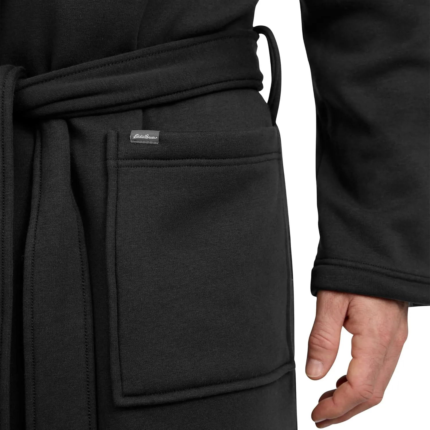 Eddie Bauer Mens Hooded Robe - Luxury Robe with Hood and Pockets | Fleece Bathrobe