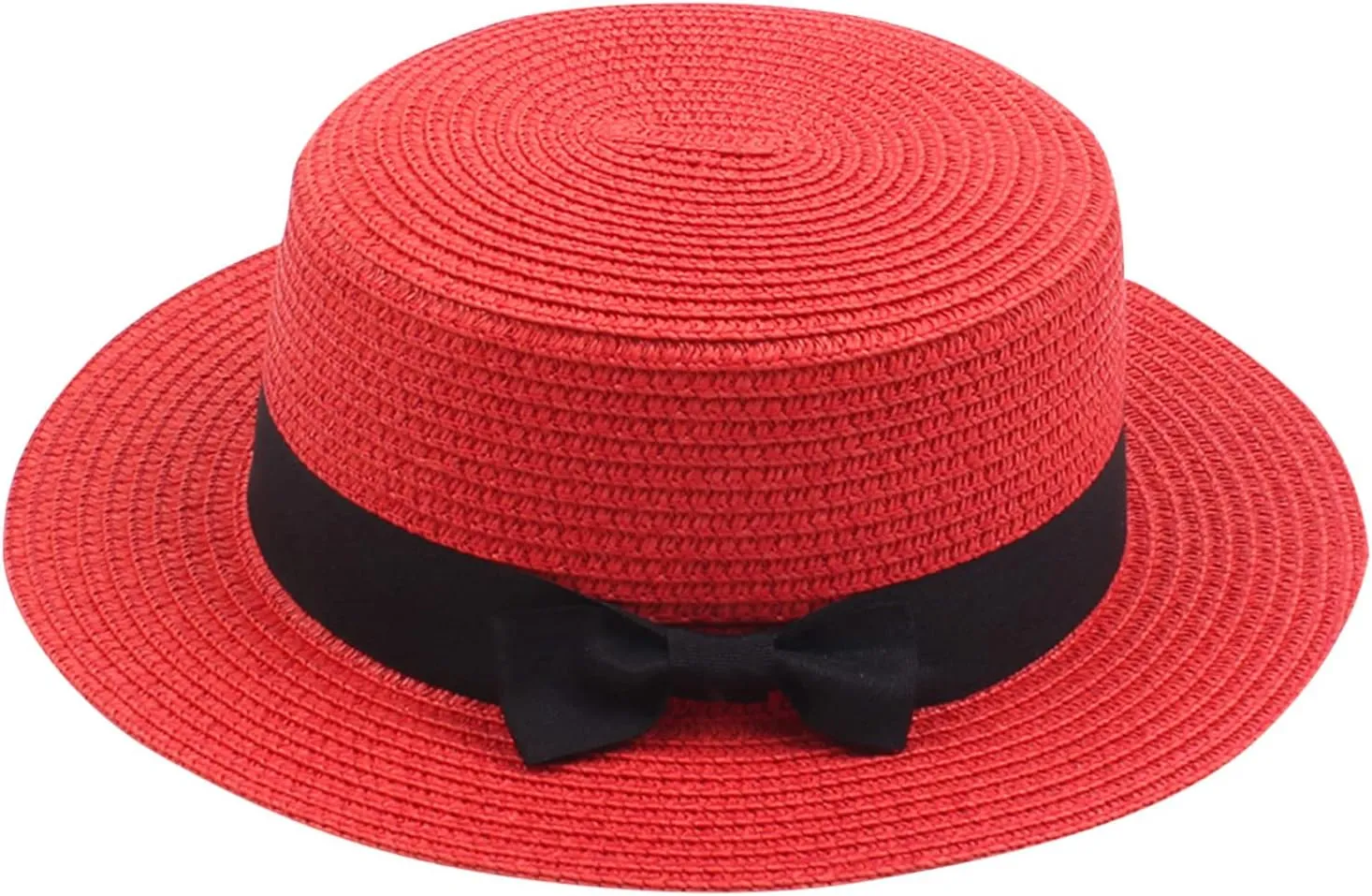 Fashion Panama Straw Hats for Girls and Boys Summer Leisure Wide Brim Fedora Caps Outdoors Beach Sun Hats UV Protection Kids