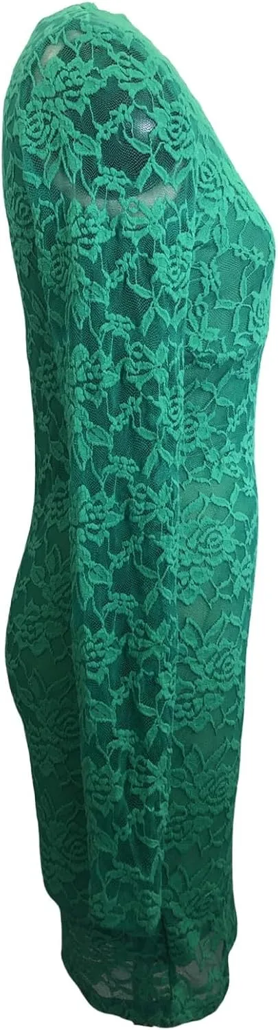 Fashion Plus Size Lace Dress Chiffon Wrap V Neck Bodycon Pencil Dresses Women Cocktail Party Guest Mini Dress Clubwear