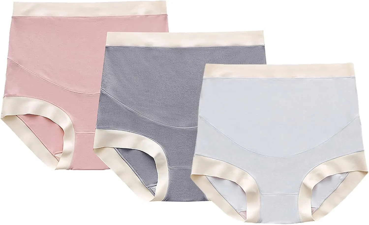 FEOYA High Waist Belly Support Maternity Underwear for Pregnancy Panties Over Bump Plus Size Pregnant Underpants 3X