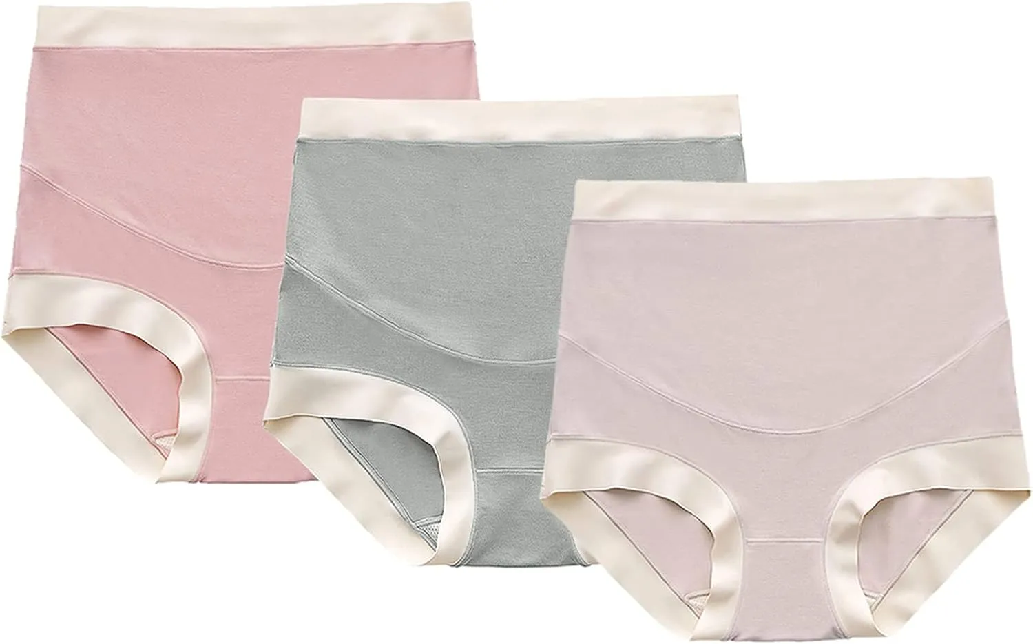 FEOYA High Waist Belly Support Maternity Underwear for Pregnancy Panties Over Bump Plus Size Pregnant Underpants 3X