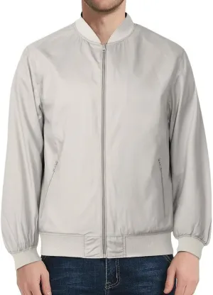 FMCHICO Men Bomber Jacket Lightweight Windbreaker Jackets Casual Fashion Winter Fall Coat with Pocket