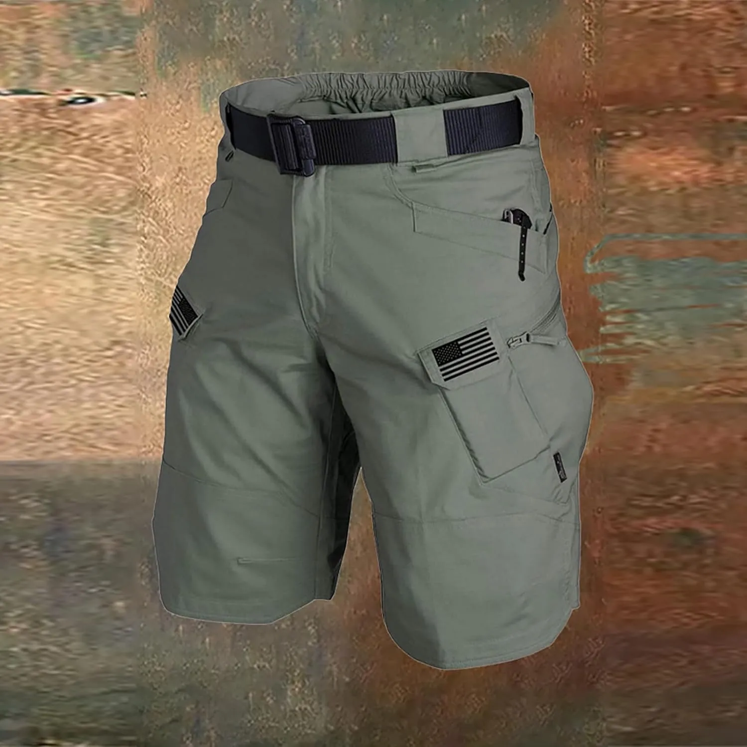 FONMA Mens Cargo Shorts 2025 Summer Outdoor Tactical Shorts Solid/Patriotic Printed Military Pants with Multi Pockets
