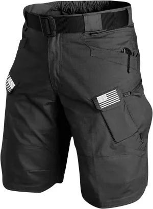 FONMA Mens Cargo Shorts 2025 Summer Outdoor Tactical Shorts Solid/Patriotic Printed Military Pants with Multi Pockets