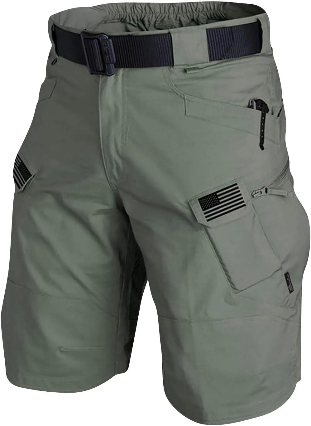 FONMA Mens Cargo Shorts 2025 Summer Outdoor Tactical Shorts Solid/Patriotic Printed Military Pants with Multi Pockets