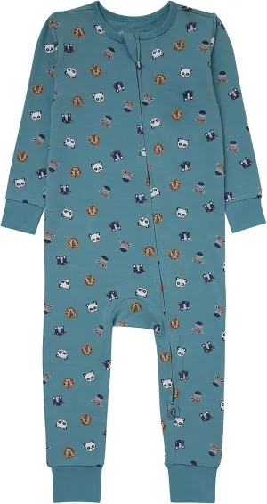 Hanes Baby Pure Comfort Organic Playsuit, Sleep & Play Infant Long Sleeve Footless Cotton Pajamas, Boy & Girl