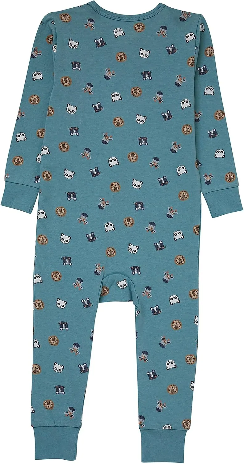 Hanes Baby Pure Comfort Organic Playsuit, Sleep & Play Infant Long Sleeve Footless Cotton Pajamas, Boy & Girl