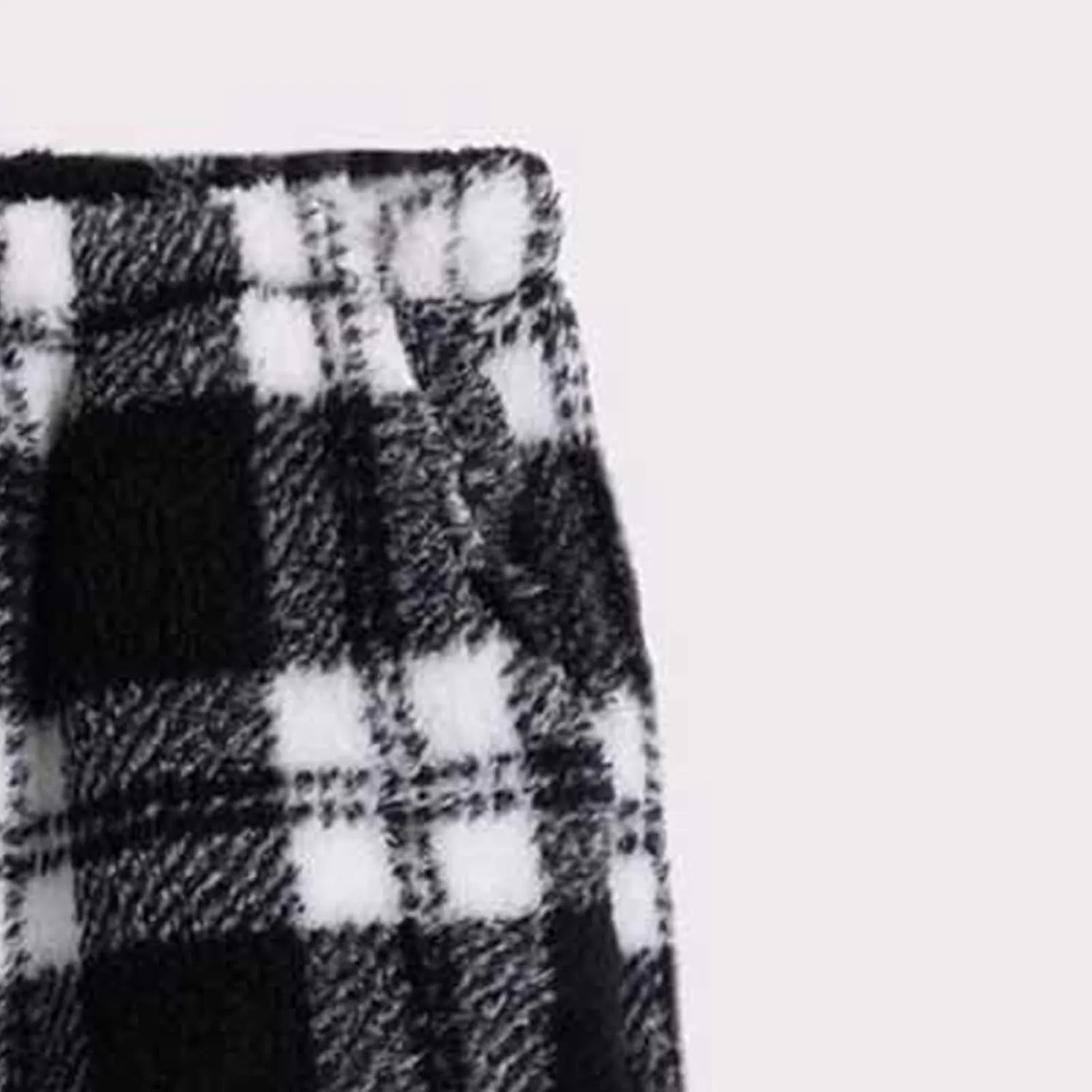 HGps8w Womens Plaid Plush Pajama Pants - Warm Winter Soft Fuzzy Fleece Outdoor Lounge Pants Fluffy Comfy Pjs Bottom Sleepwear