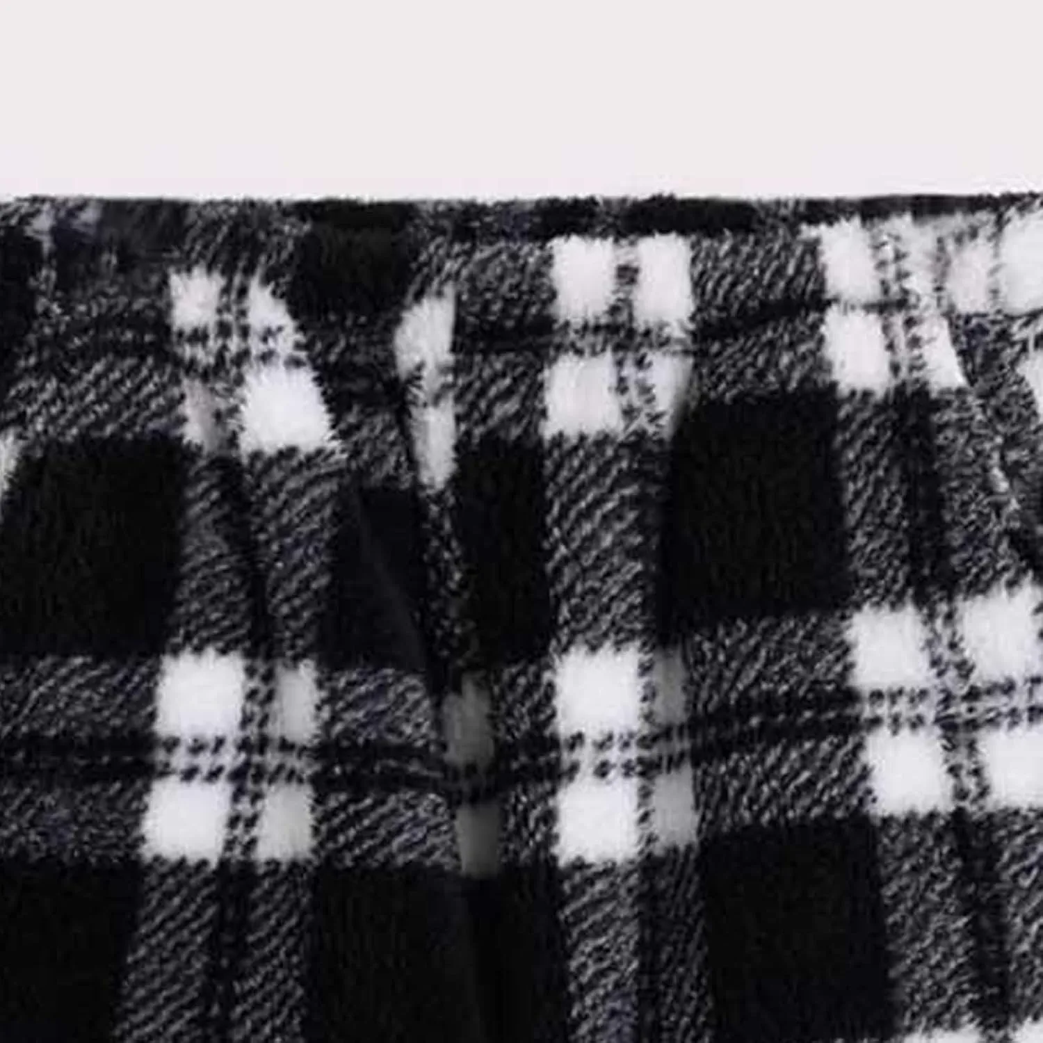 HGps8w Womens Plaid Plush Pajama Pants - Warm Winter Soft Fuzzy Fleece Outdoor Lounge Pants Fluffy Comfy Pjs Bottom Sleepwear