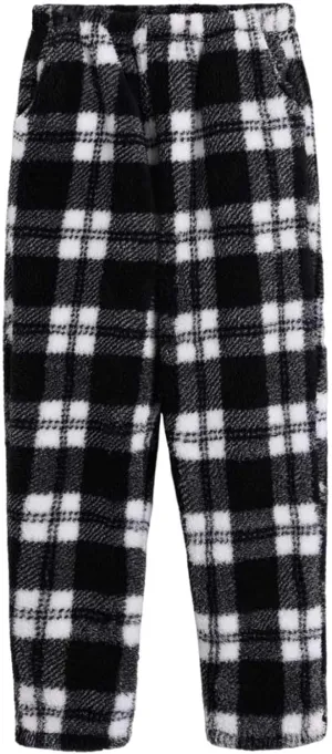HGps8w Womens Plaid Plush Pajama Pants - Warm Winter Soft Fuzzy Fleece Outdoor Lounge Pants Fluffy Comfy Pjs Bottom Sleepwear