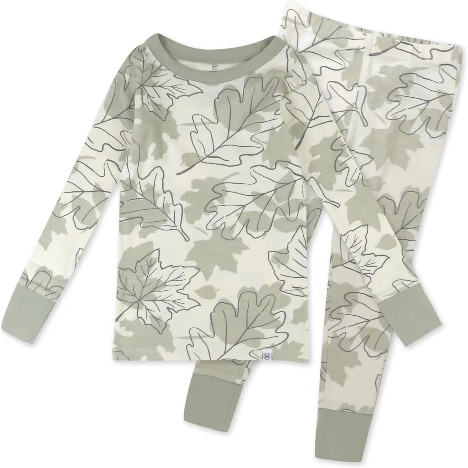 HonestBaby Baby, Toddler and Kids' 100% Organic Cotton Classics 2-Piece Pajamas