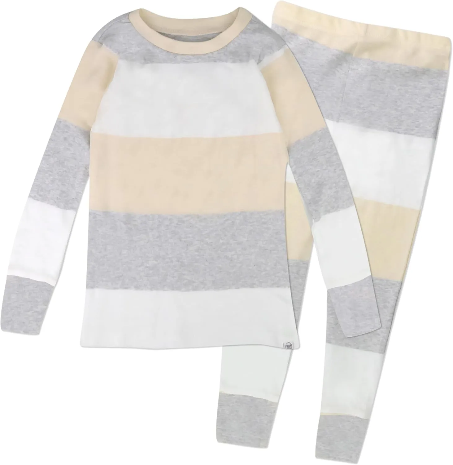 HonestBaby Baby, Toddler and Kids' 100% Organic Cotton Classics 2-Piece Pajamas