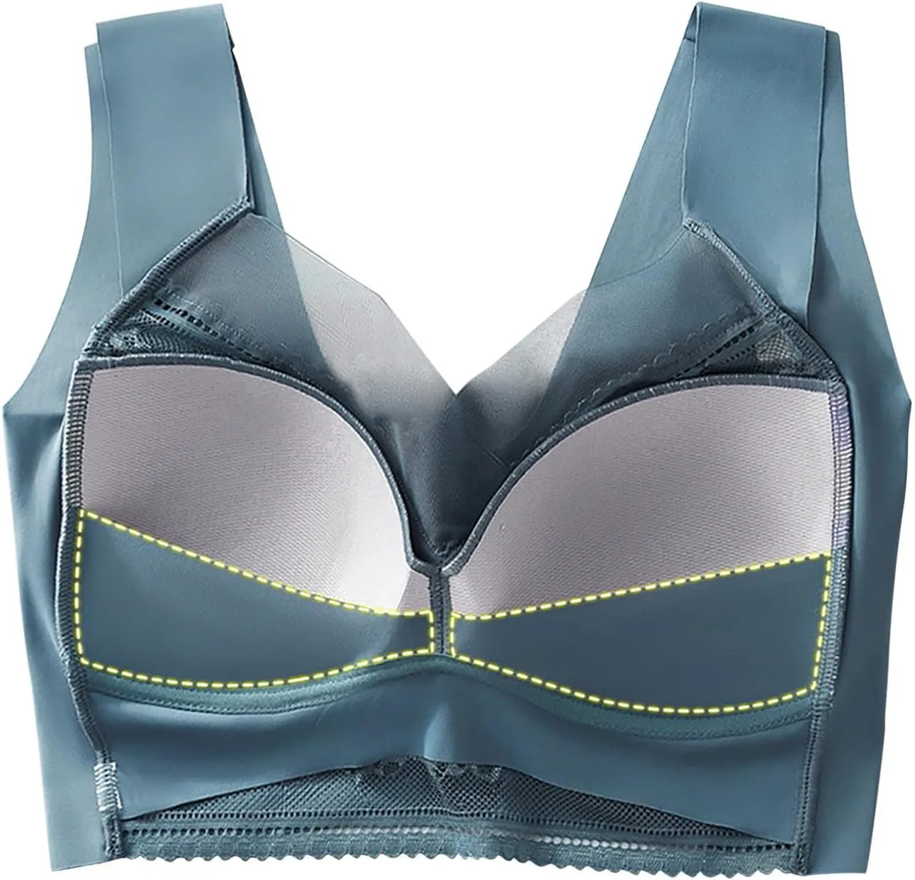 Ice Silk Seamless Beauty Back Bra Comfortable Everyday Bras Seamless Wireless Full Coverage Support Yoga Bras 2025