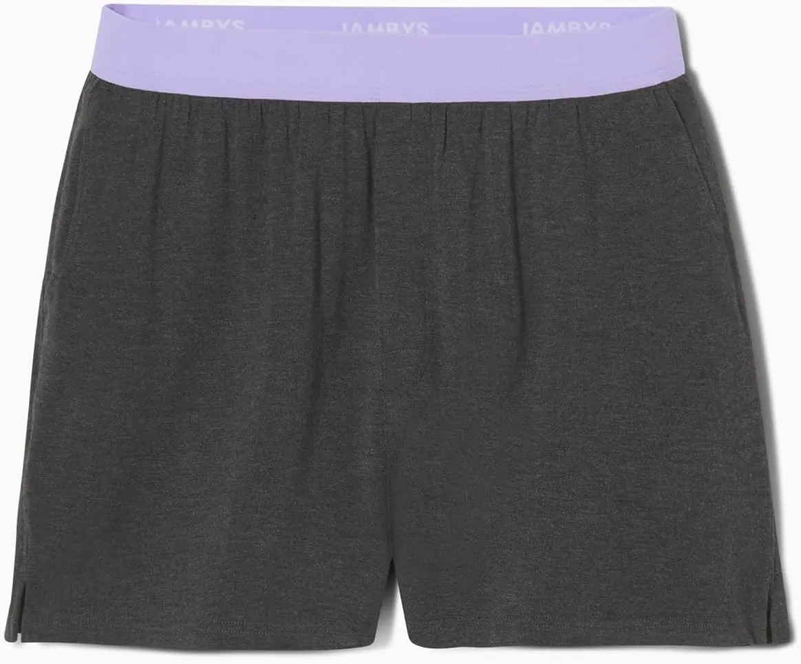 Jambys Boxers With Pockets | House Shorts Unisex Lounge and Sleep Shorts for Women and Men, Multi-Use Pajama Shorts