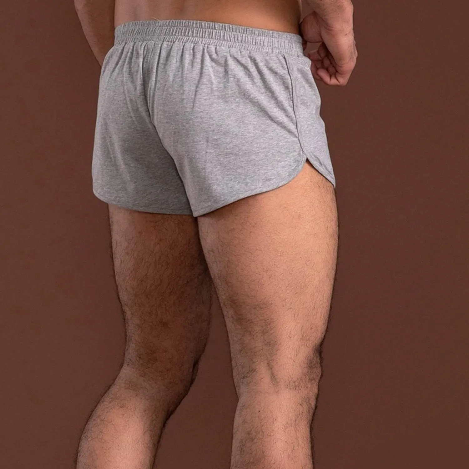 JEsilunmaMY Mens Loose Cotton Sleep Boxer Shorts Elastic Waist Knit Lounge Boxers Plus Size Relaxed Fit Stretch Boxer Shorts