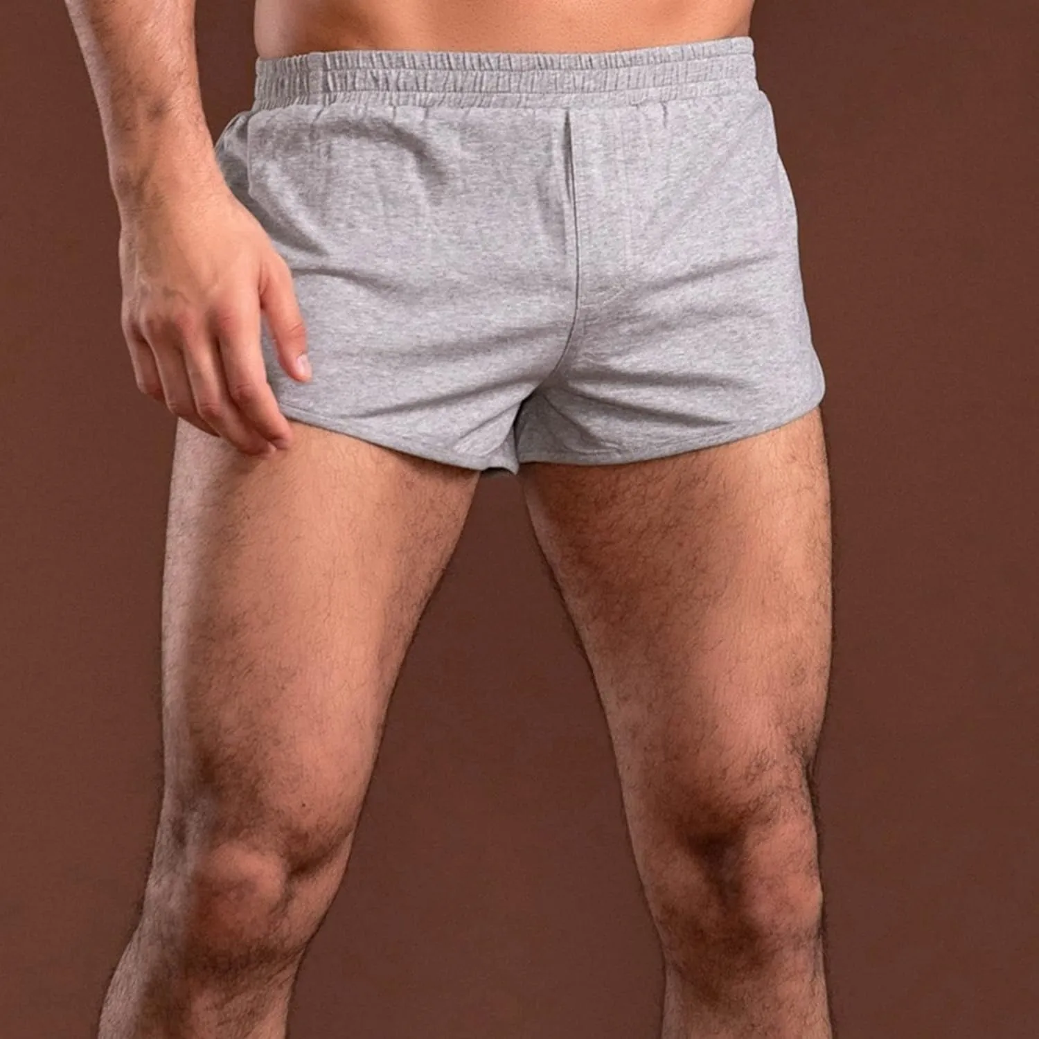 JEsilunmaMY Mens Loose Cotton Sleep Boxer Shorts Elastic Waist Knit Lounge Boxers Plus Size Relaxed Fit Stretch Boxer Shorts